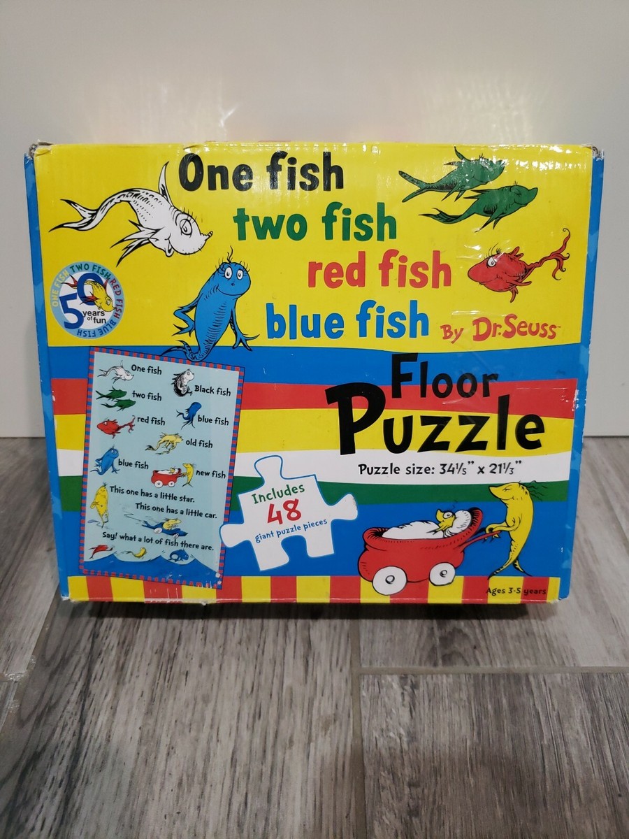 Buy Dr Seuss One Fish Two Fish Red Fish Giant Floor Puzzle