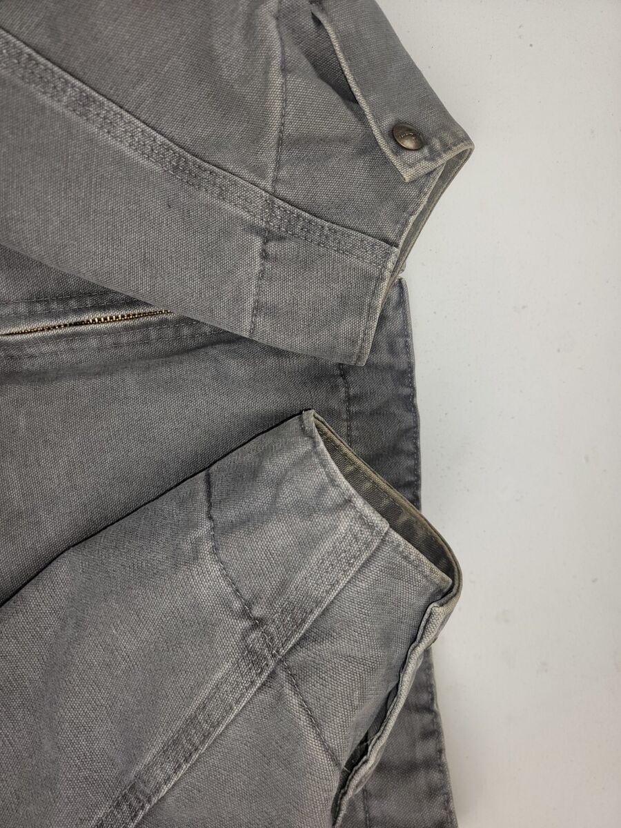 Carhartt J97 MTL Gray Vintage Flannel Lined Detroit 2XL Made Carhartt J97 MTL Gray Vintage Flannel Lined Detroit 2XL Made