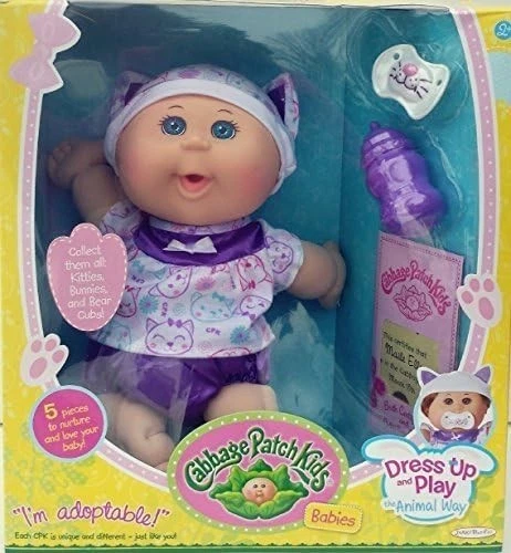 Cabbage Patch Kids Babies Dress Up & Play The Animal Way Kitty Cat