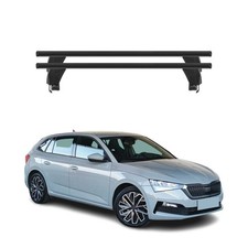 Menabo Dachträger Grundtäger für Skoda Scala 2019-2026 50kg Alu Schwarz 2 tlg