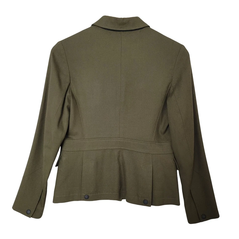 Chaqueta de lana militar Rag & Bone Marshall para mujer talla 2 verde oliva hecha en EE. UU.  Foto 2 de 4
