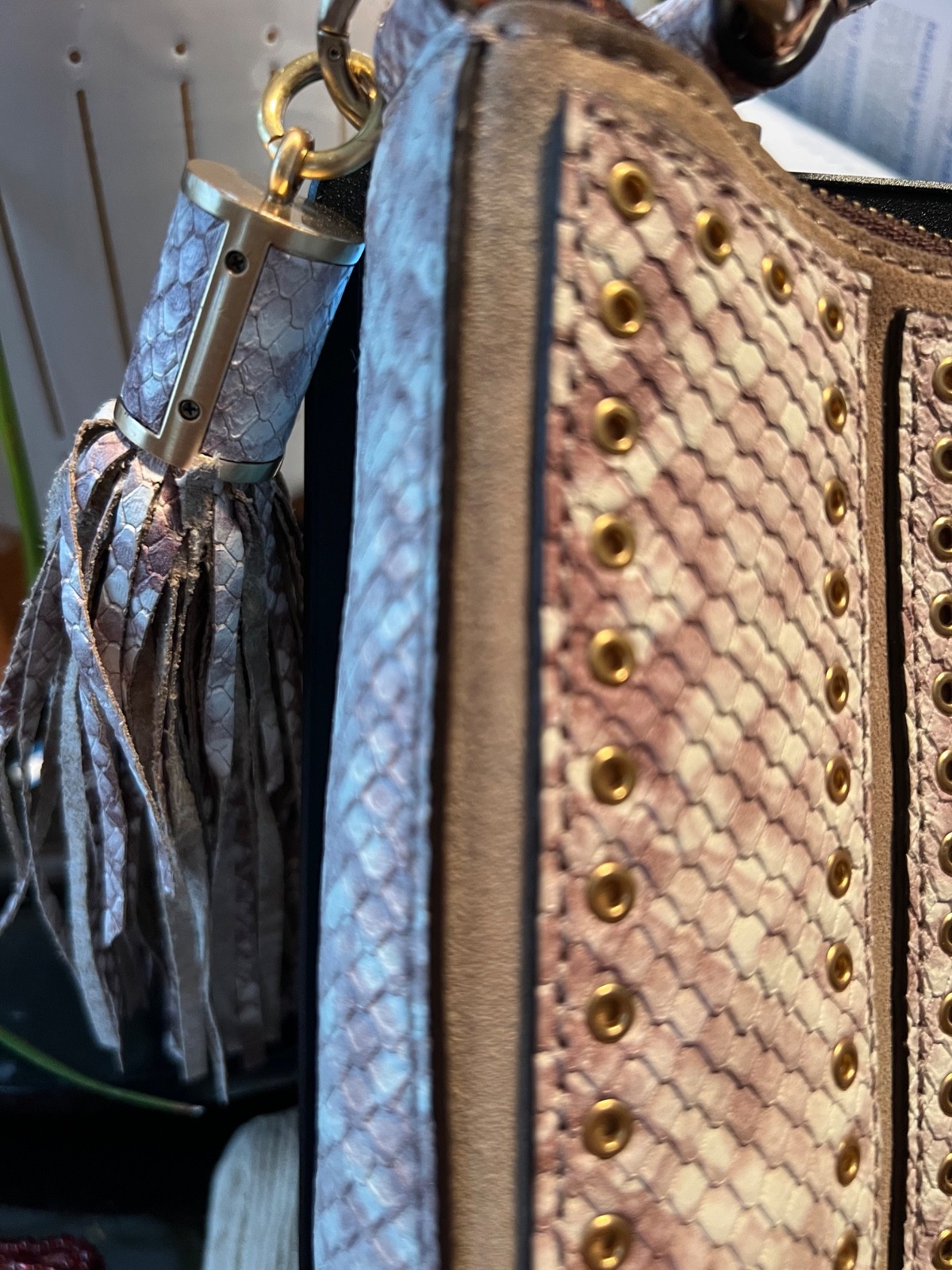 Michael Kors Python handbag  EUC - image 8