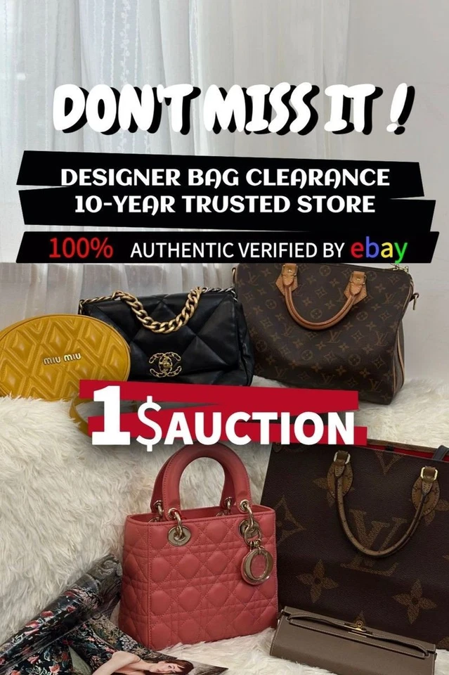 Messsive sale and 1$ Acution for LV , Gucci and more Pre-Owned Luxury Bran