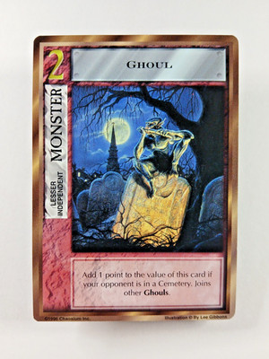 Ghoul - Mythos CCG card (1996 Chaosium) Monster, Independent Cthulhu Lovecraft