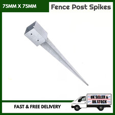 Fence Post Spike 75×75×750 mm Galvanised – Heavy Duty Post Anchor