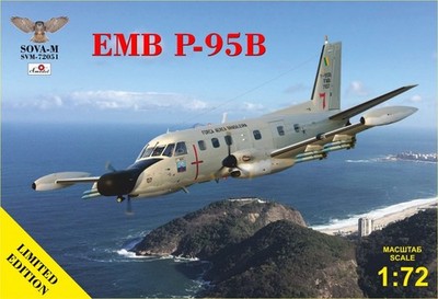 72051  Sova Model Embraer P-95B Bandeirulha  Kit 1/72