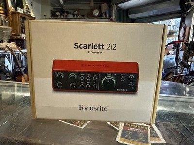 Focusrite Scarlett 2i2 4th Gen USB Audio Interface - New Sealed Newest Model