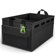 Trunk Organizer - Collapsible Car Organizer with 5 Pockets, Trunk Medium Black