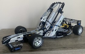 Lego Technic 8458 F1 Silver Champion Formula 1 Race Car Set 100% Complete 2000