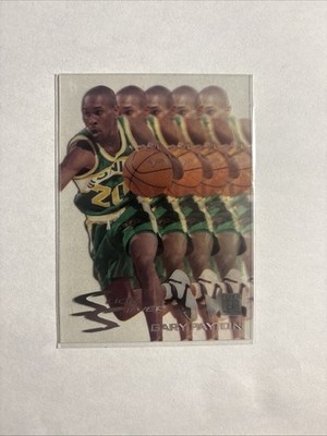 1995-96 Fleer Metal Slick Silver Gary Payton #6 of 10 Seattle Super Sonics
