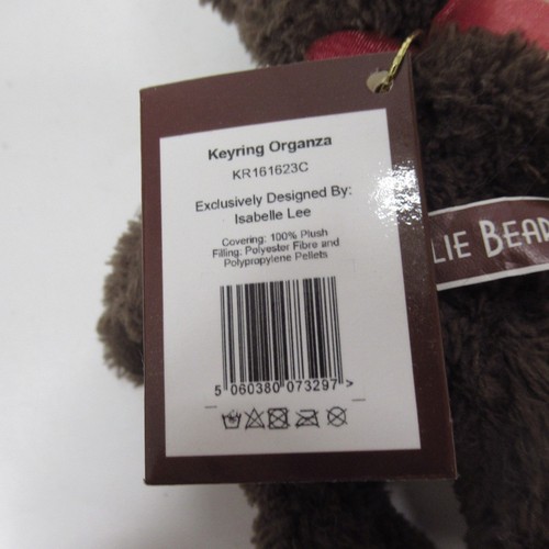 Charlie Bear Organza Keyring Bag Charm w/ Tag 5" Collectable Soft Toy | Preloved - Bild 8 von 13