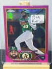 Front of 2023 Topps Chrome - Dermis Garcia #183 Pink Refractor (RC)