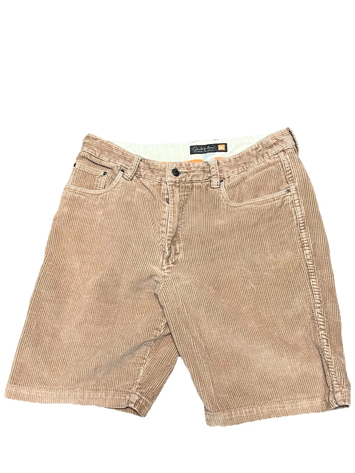 Vintage Quiksilver Waterman Collection Corduroy Shorts Men’s 34 Tan/Brown Y2K