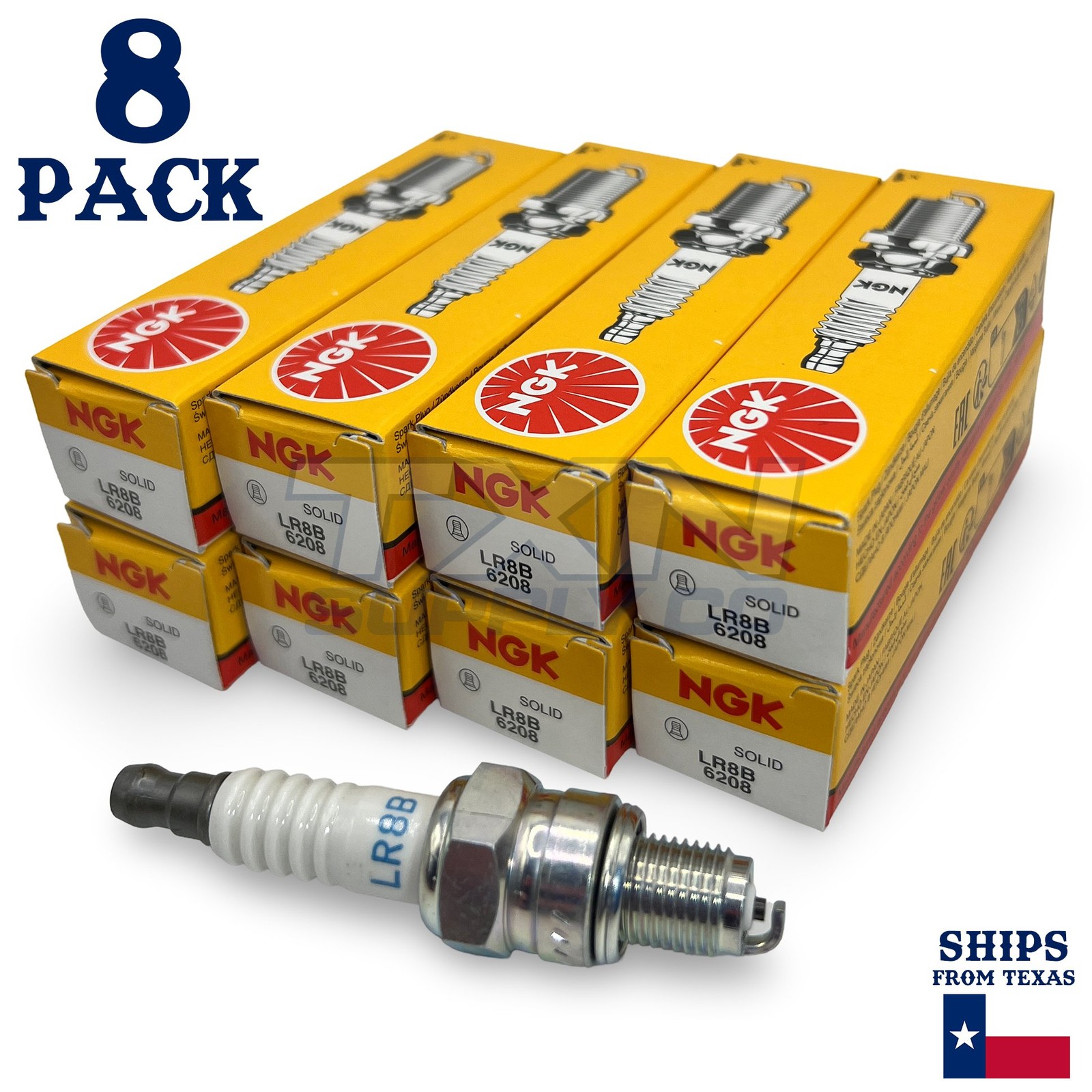 KTM NGK 6208 Spark Plug - LR8B - 8 Pack