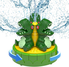 Water Sprinkler for Kids Outdoor Play 8-12, Dinosaur Spray Water Toys Attached t