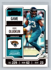 2023 Panini Contenders - Game Ticket #46 Foye Oluokun Bronze Foil