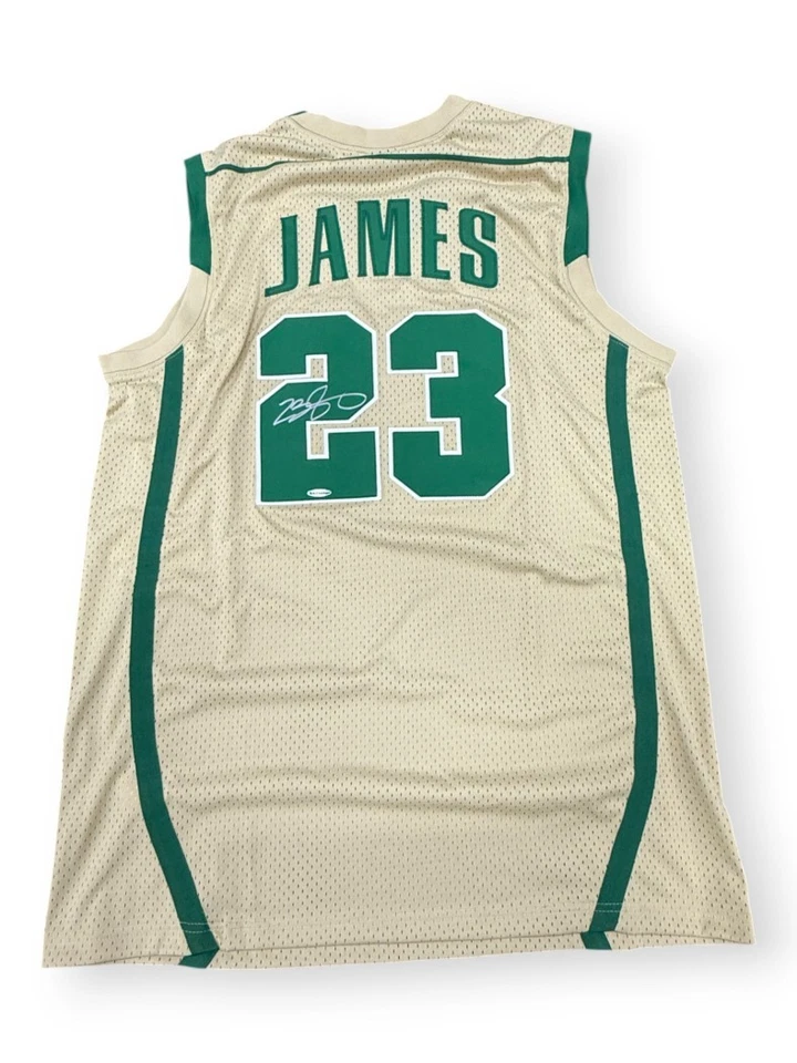 LeBron James Hand Signed Jersey St. Vincent St. Mary High School UDA BAJ38945