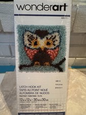 WonderArt "Hoot Hoot" 12" x 12" Latch Hook Kit