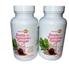 2x Nutritionworks Beets Turmeric Ginger Energy 90 Tabs Exp 02/2028 2 Pack