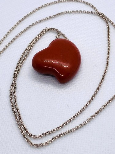 Tiffany & Co Elsa Peretti Full Heart Carved Jasper Heart - 第 4/11 張圖片