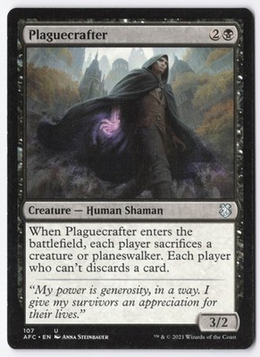 Plaguecrafter Normal U Commander: Adventures in the Forgotten Realms 107 NM