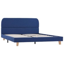 Giroletto senza Materasso Blu 140x200 cm in Tessuto