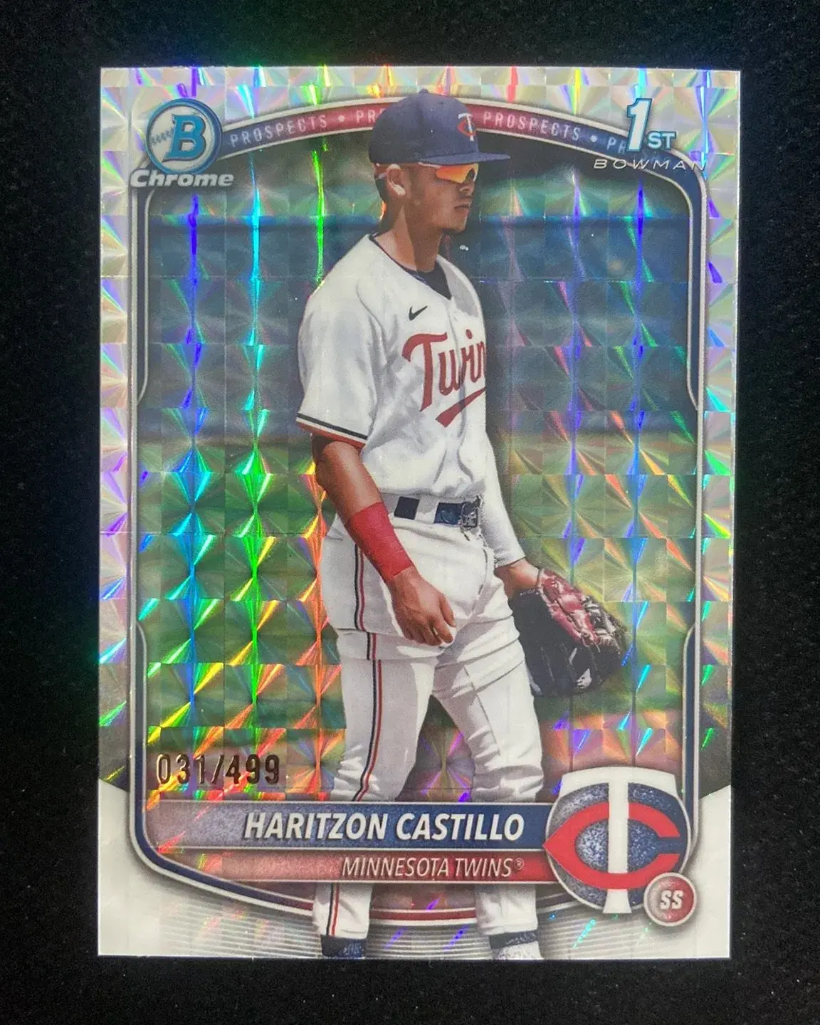 2025 Topps Bowman Chrome Geometric Haritzon Castillo 1st 31/499 Twins HD