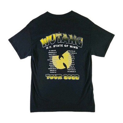 Wu-Tang N.Y. STATE OF MIND ツアーTシャツ 2022 Wu-Tang New York State Of Mind Tour Shirt Medium Double Sided Rap