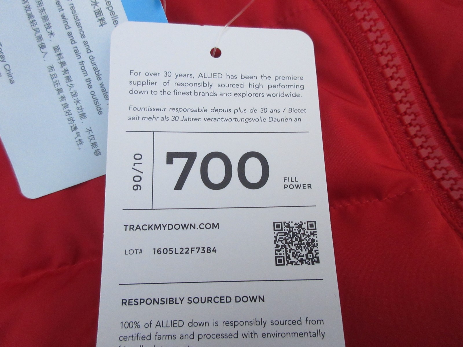 NWT Kids Youth Perfect Moment Queenie Down Ski Jacket Red Rainbow Size Y14 image 4