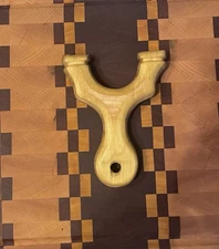Hunting Slingshot Hand Made Hardwood Plywood Latex FlatBand