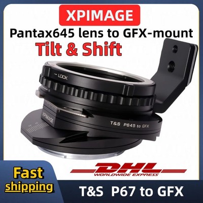 XPIMAGE Tilt&Shift Adapter for PANTAX645 lens to Fujifilm G-mount T&S P645-GFX