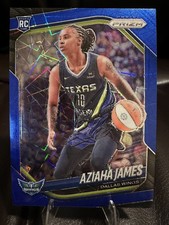 2025 Panini Prizm WNBA Aziaha James Blue Velocity #83 RC Dallas Wings