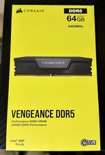 CORSAIR VENGEANCE 64GB 2x32GB DDR5 6400MHz C32 UDIMM Desktop Memory - Black