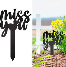 13.8 X 7.9 Inches Large Cemetery Decorations for Grave, Miss You Memorial Grave