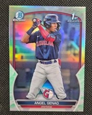 Angel Genao 2023 Bowman Baseball #BCP-140 1st Bowman Lunar Glow Refractor
