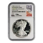 1986-S American Silver Eagle NGC PF-69 ULTRA CAMEO 30th Anniv. Mercanti Label