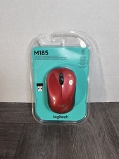 Logitech M185 Wireless Optical Mouse 2.4 GHz, Red 910-003635 