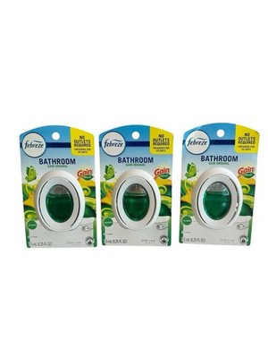 Febreze Small Spaces Air Freshener Gain Original Scent 3 Count 45 Days Odor F...