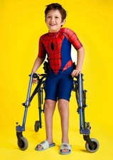 NEW NWT Disney Store Marvel Spider-Man Adaptive Swimsuit Size L Large UPF 50 