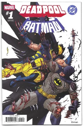 DEADPOOL BATMAN #1 T MCNIVEN 1:25  VARIANT CVR MARVEL / DC 2025 - 1st APP LOGO