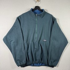 Patagonia 90s USA Made Matrix Sweatshirt Fleece Pullover Size XL Casual Green