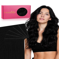 Wennalife Genius Seamless Tape In Hair Extensions Real Human Hair 18 Inch 50G