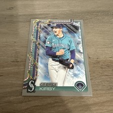 2025 Topps Holiday George Kirby Silver Glitter Variation SP
