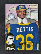 1994 Fleer #2 Jerome Bettis Rookie of the Year Los Angeles Rams Card. rookie card picture