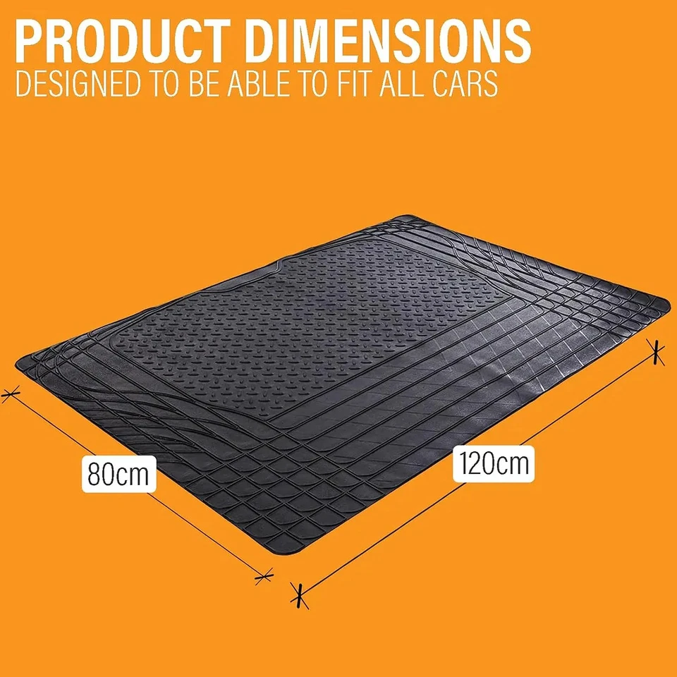 ALFOMBRILLA DE GOMA RESISTENTE PARA MALETERO DE COCHE PARA SAAB 93 95 9-3 9-5 - AJUSTE UNIVERSAL Foto 4 de 4