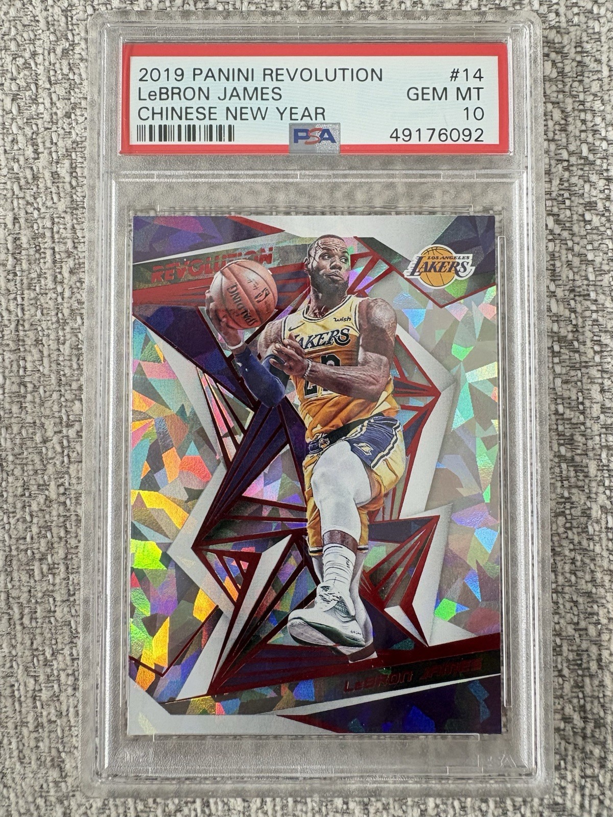 2019-20 Panini Revolution - LeBron James #14 Chinese New Year PSA 10