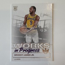 2024-25 Panini Court Kings - Bronny James Jr. Works in Progress #10 Lakers (RC)