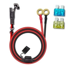 10AWG 2FT Charger Cable, SAE to O Ring Terminal Quick Disconnect 10awg2ft