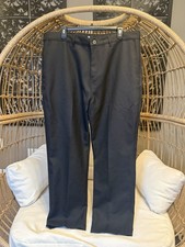 The Kooples Wide-leg Trousers with Mid-Rise Waist and Belt Loops Size EU54 38US