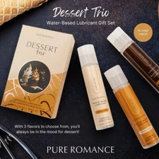 Pure Romance Dessert Trio Lubricant Collection - New & Sealed